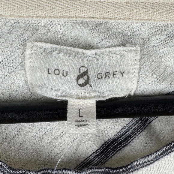 Lou & Grey Women's Casual Striped Top, Size Large Preppy‎ - Picture 2 of 8